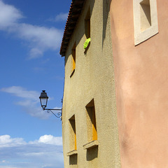 Houses and Lamp