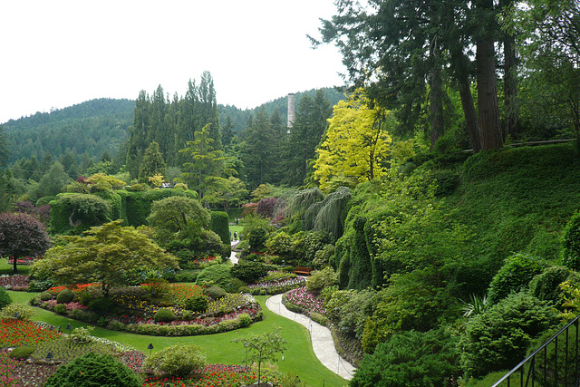 Sunken Garden At The Butchart Gardens