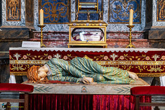 Reliquaire et statue de sainte Cécile