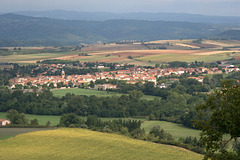 St-Germain-Lembron vu depuis Chalus