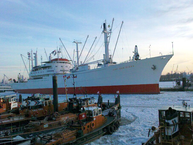 Eisgang auf der Elbe