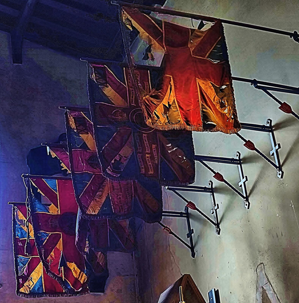 Regimental Colours/Flags. St Nicholas Cathedral, Newcastle