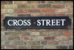 Cross Street sign
