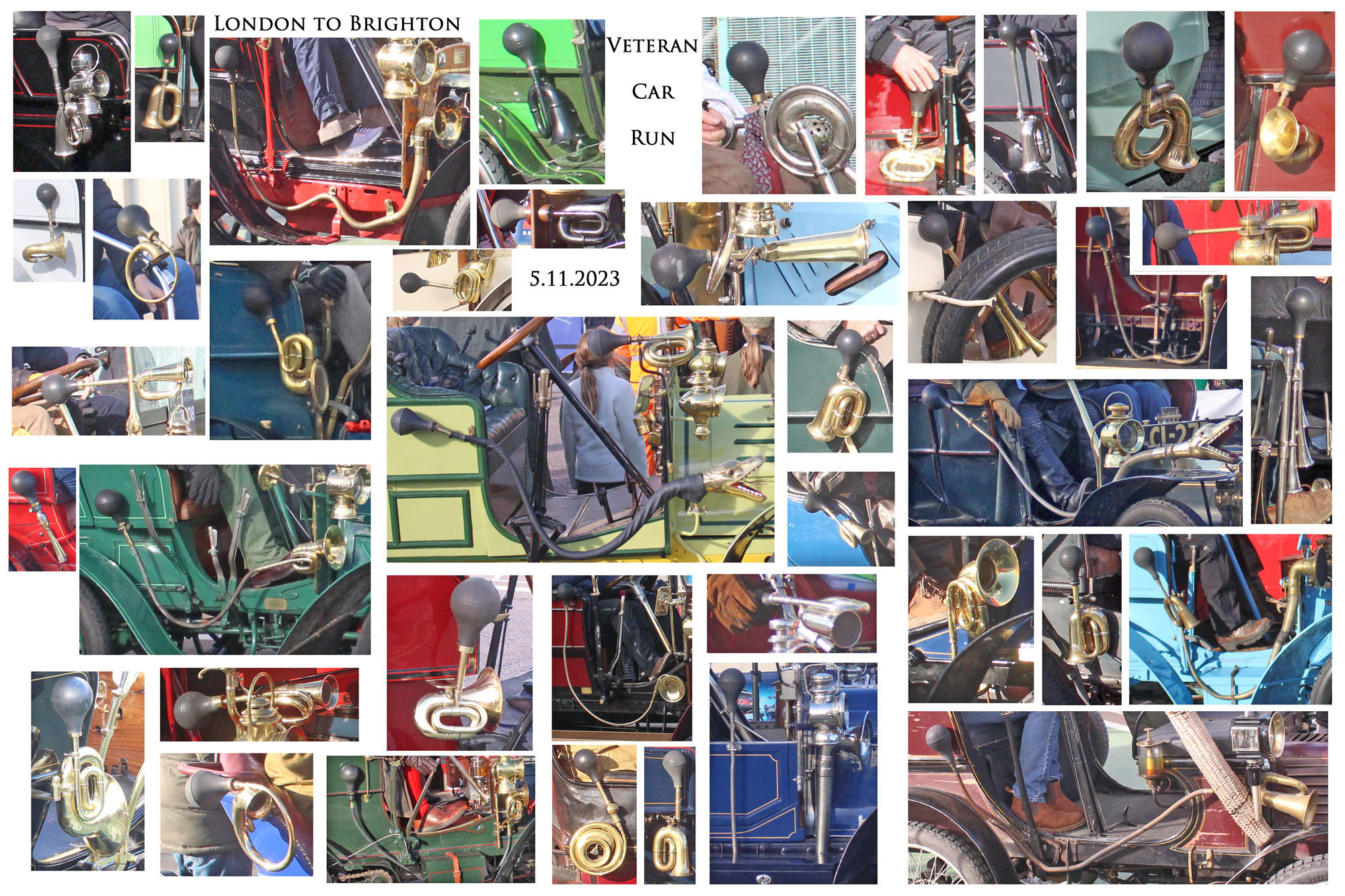Veteran Car Run - Horns at Brighton -  5 11 2023