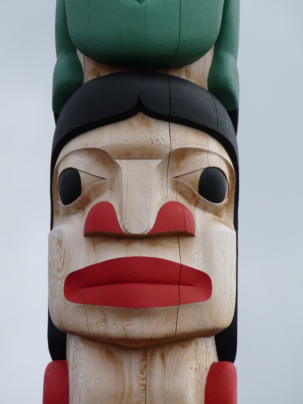 Totem Detail At Carcross