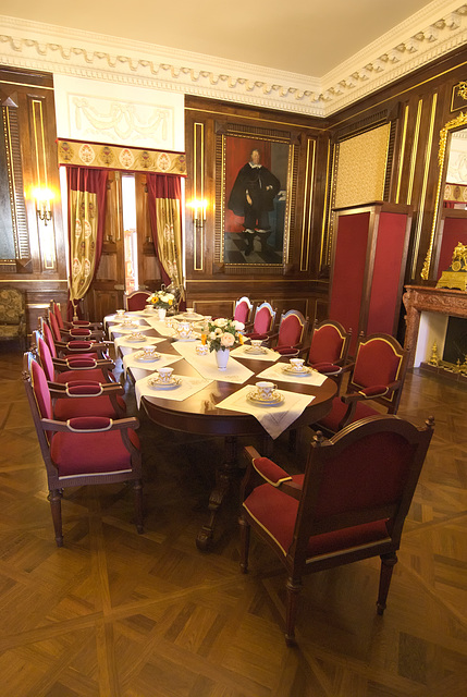 Interior eines Saales im Schloss Njaswisch