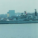 Warship leaving on the River Mersey after the battle of the Atlantic commemoration (3)