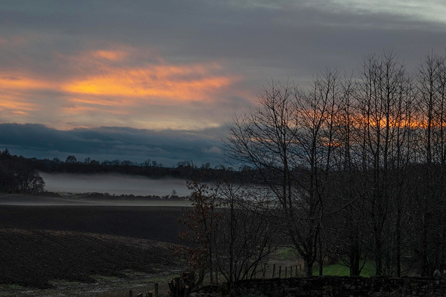 Inversion Fog at Dusk