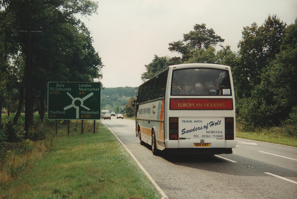 Sanders OGR 647 (E160 TVR) at Barton Mills - 18 Sep 1995