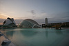 Ciudad De Las Artes Y Las Ciencias At Dusk