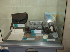 DSCF9873 Artefacts display at Halfway Station on the Great Orme Tramway