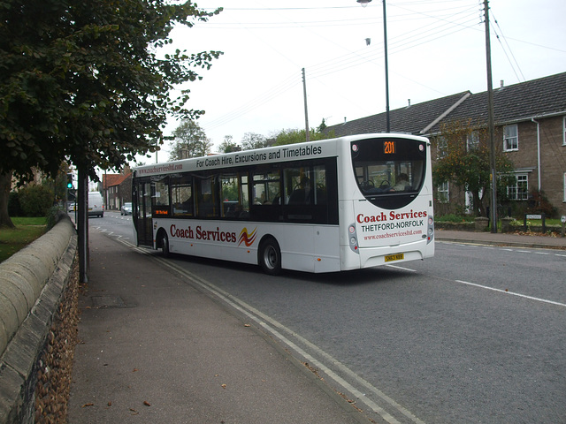 Coach Services of Thetford SN63 NBB in Mildenhall - 26 Oct 2017 (DSCF0168)