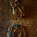 Italy, San Gimignano, Wall Decorations inside Torre Grossa