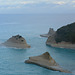 Greece, Sandstone Islets at the Cape Drastis on the Island of Kerkyra (Corfu) Greece, Sandstone Islets at the Cape Drastis on the Island of Kerkyra (Corfu)