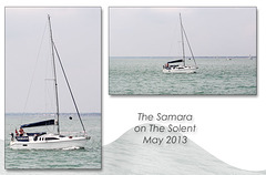 Yacht Samara off Ryde - Isle of Wight - 31.5.2013