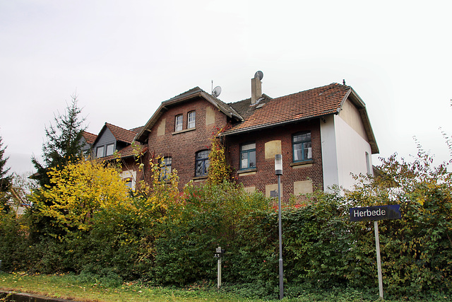 Bahnhof Herbede, ehem. Empfangsgebäude (Witten) / 6.11.2021