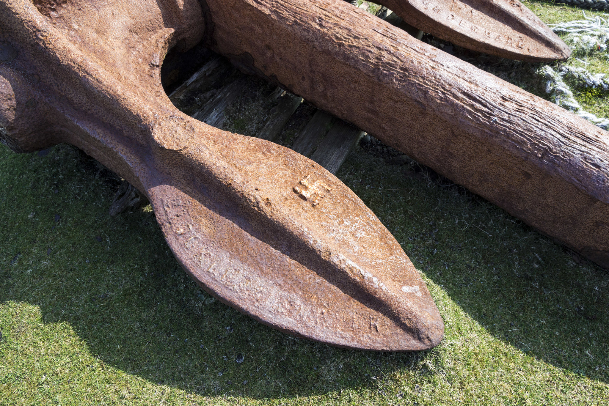 Raasay: East Suisnish pier - W L Byers anchor 2