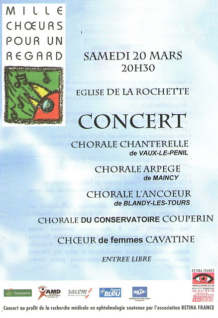 Concert à La Rochette le 20 mars 2004