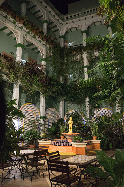 Hotel Barcelona atrium, Remedios, Cuba