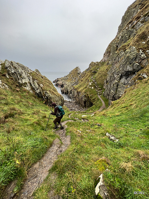 Part of the "path" on the Coastal Trail between Cullen and Findlater Castle