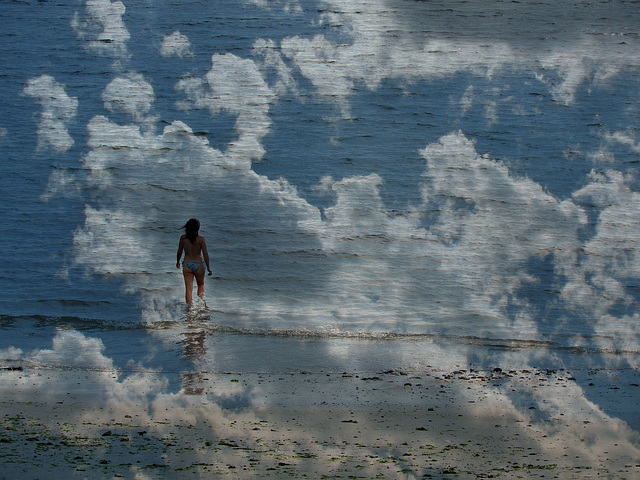 quand le ciel et la mer se confondent,