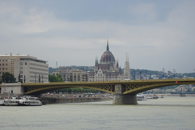 Hungarian Parliament From Margaret Island