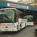 East Yorkshire N171 AAG and N172 AAG at Digbeth Coach Station, Birmingham - 8 Sep 1995