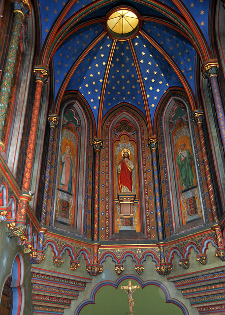 Kunstvolle Architektur in der  Chapelle Notre-Dame in Molsheim