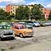 How many Trabi's in this car park?