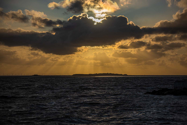 Hilbre in the golden hour