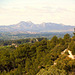 les Alpilles vue du Luberon, The Alpilles mountains views from the Luberon.