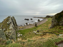 View from the Coastal path between Cullen and Findlater Castle