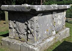 wateringbury church, kent (7) c18 tomb of henry wood, haberdasher +1630