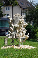 Skulptur in Solothurn  ( Titel: Selfie )
