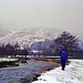 Looking along Goldrill Beck towards Ullswater (Feb 1996)