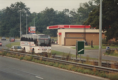Express Travel Services NXI 9005 on the A11 at Barton Mills - 15 Aug 1993