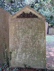 wateringbury church, kent (2) cast iron detail on mid c19 gravestone of john and mary gibbon