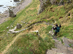 The steps built singlehandedly  by Tony Hetherington in 1987