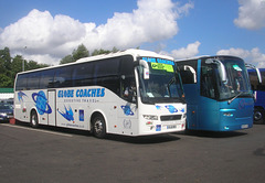 Globe Tours GL10 BES and Edwards WA08 GOX at Wroxham – 28 August 2012 (DSCN8733)