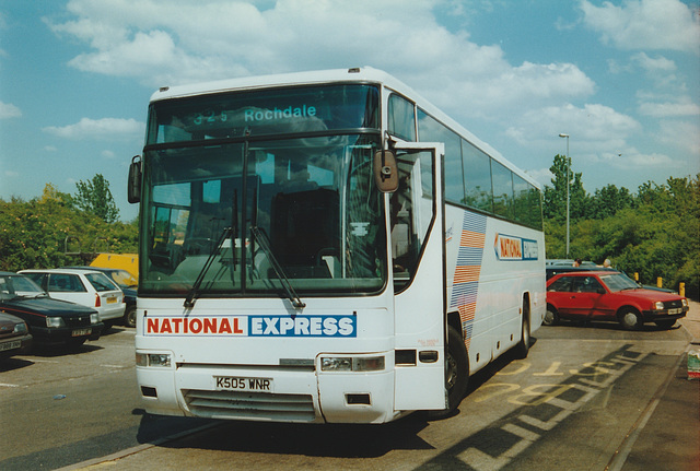 Express Travel Services K505 WNR at Milton Keynes Coachway - 2 Jun 1997 Express Travel Services K505 WNR at Milton Keynes Coachway - 2 Jun 1997