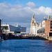 Albert Dock with the Royal Liver Building in the background
