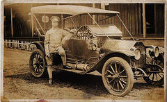 A WWI Soldier and his Automobile