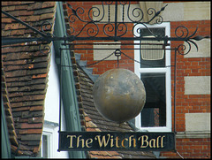 Witch Ball pub sign