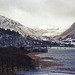 Looking at the southern end of Ullswater from the path to Hare Shaw (February 1996)
