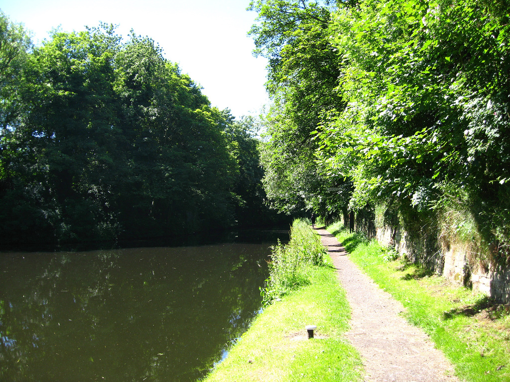 Looking along the Staffs and Worcs Canal towards Compton