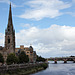 St.Matthews Church of Scotland and the River Tay,Perth