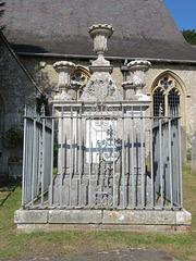 wateringbury church, kent, c18 tomb of sir oliver style +1702