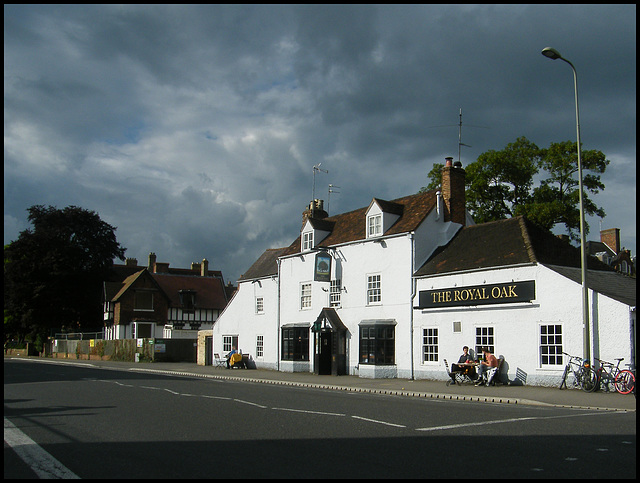 sun on the Royal Oak