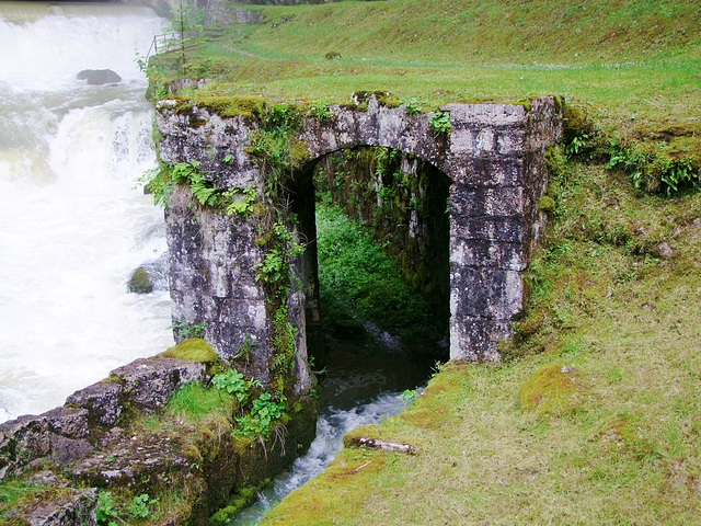 Detail ehemalige Wasserkraftanlage