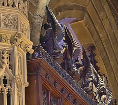 Some of the fabulous carving in St Nicholas Cathedral.Newcastle